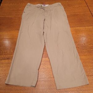 Hiltl Chino Pants Mens Brown Ultimate Trouser Flat Front 38x30